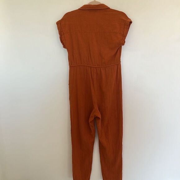 Cotton On Women’s XS rust colored cinch waist Spring Jumpsuit Pants suit - Picture 11 of 16